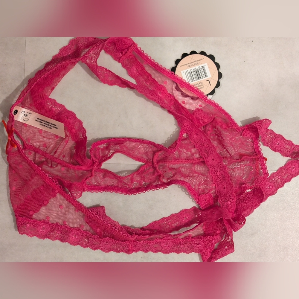 NWT Honeydew Intimates Peek-a-view Strappy Lace Keyhole Panty - Picture 6 of 6
